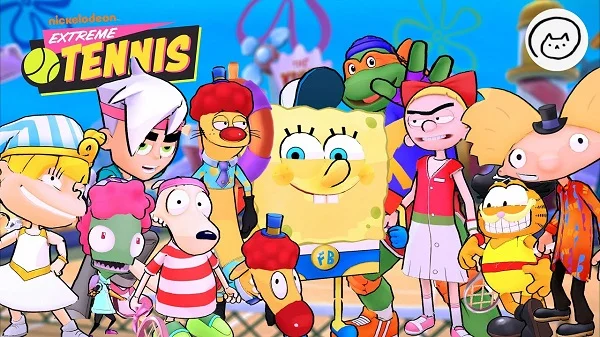 Game Nickelodeon Extreme Tennis sử dụng đồ họa và âm thanh tinh nghịch