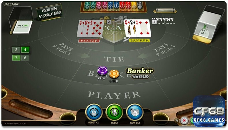 Bàn chơi baccarat trực tuyến uy tín tại nhà cái quốc tế với giao diện hiện đại và hệ thống RNG công bằng.