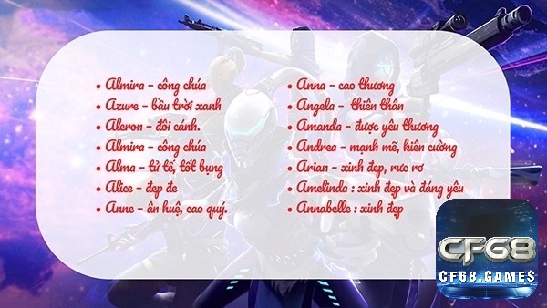 Cùng cf68 khám phá cách đặt tên game hay cho game thủ nhé