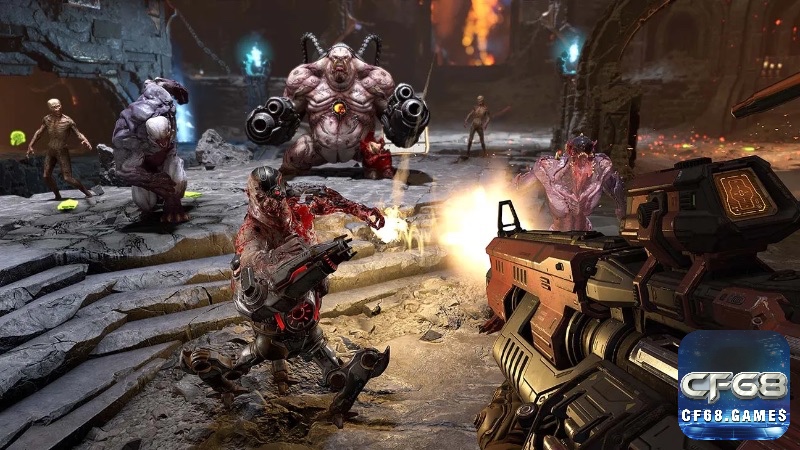 Doom Eternal mang đến trải nghiệm bắn súng tốc độ cao với lối chơi đầy bạo lực và cuốn hút.