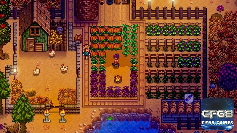 Stardew Valley mang đến trải nghiệm nông trại thư giãn và đầy tự do trong thế giới pixel đáng yêu.