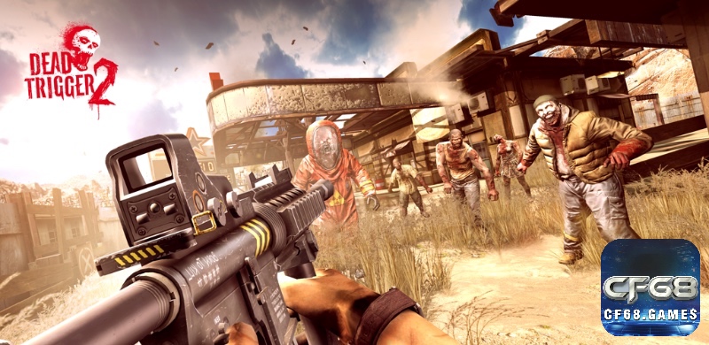 Người chơi trải nghiệm Dead Trigger 2 với đồ họa 3D đỉnh cao và kho vũ khí đa dạng trong hơn 600 nhiệm vụ hấp dẫn