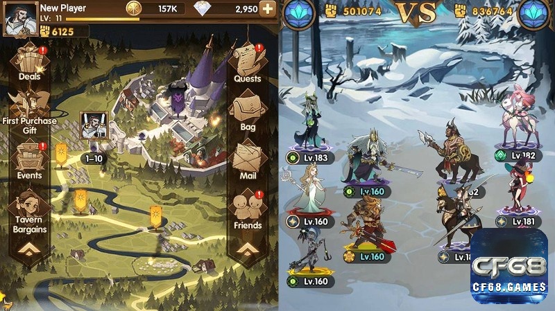 AFK Arena là một game nhập vai mobile với cơ chế chơi hấp dẫn và cuốn hút