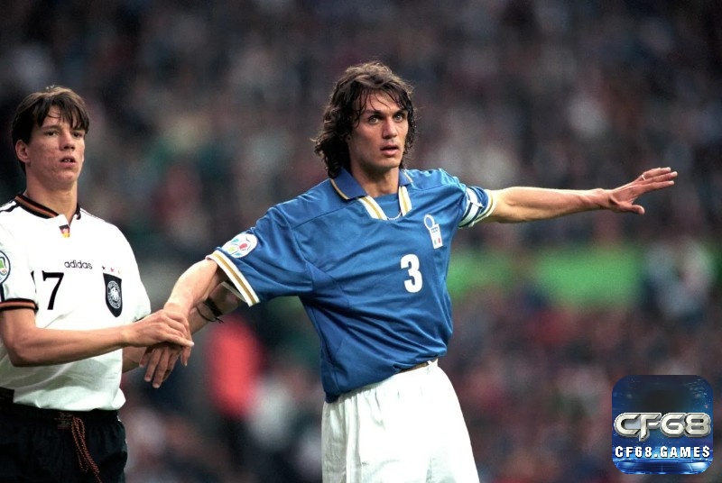 Paolo Maldini, huyền thoại bất tử góp mặt trong top hậu vệ hay nhất Euro, nổi bật với sự điềm tĩnh, kỹ thuật phòng ngự đỉnh cao