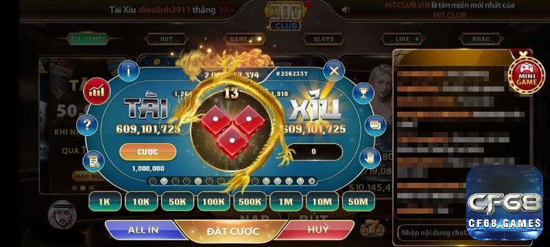 Người chơi tài xỉu online chỉ cần đăng ký tài khoản, nạp tiền, chọn bàn cược, đặt chip và chờ kết quả để nhận thưởng