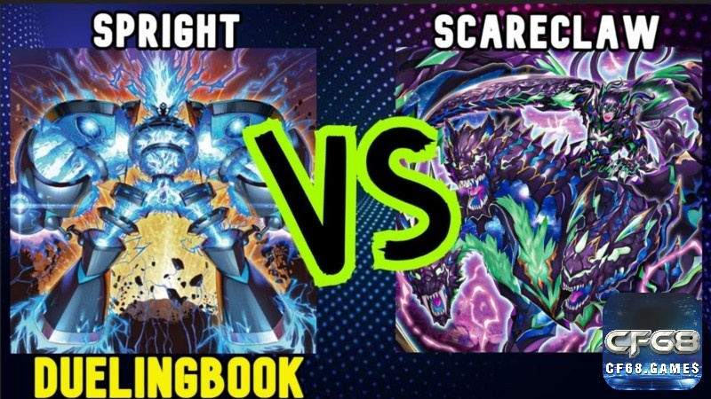 Giao diện bàn đấu của Duelingbook với cách sắp xếp thẻ bài như chơi thực tế