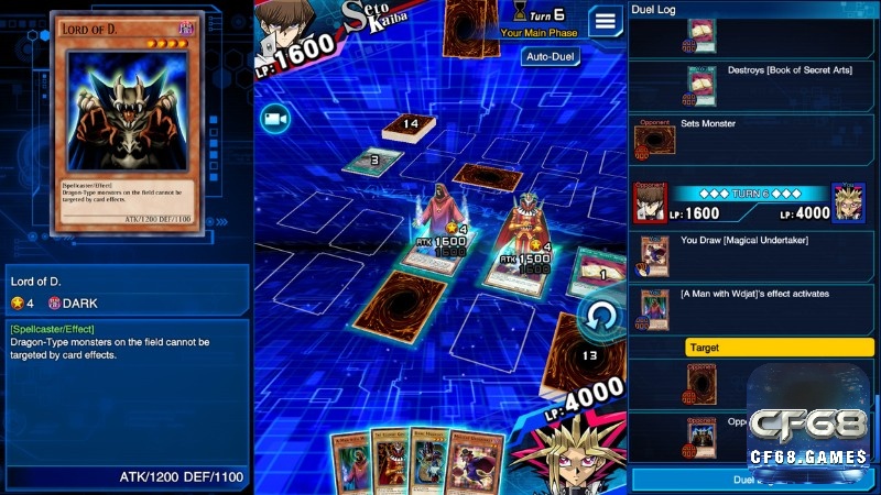 Bàn đấu Yu-Gi-Oh trên Android được tối ưu cho màn hình nhỏ