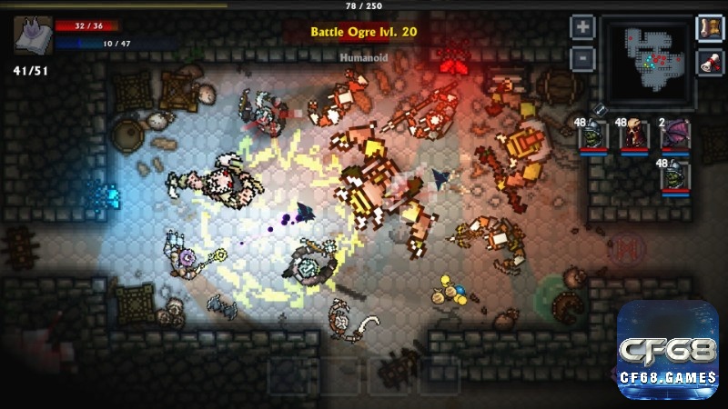Pocket Rogues – pixel retro cuốn hút, roguelike hầm ngục, tính chơi lại cao