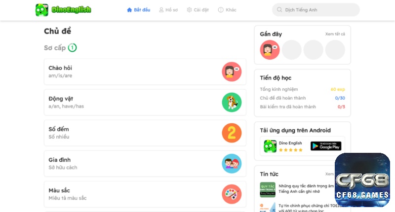 Dino English phù hợp cho trẻ em, biến việc học tiếng Anh thành cuộc phiêu lưu vui nhộn