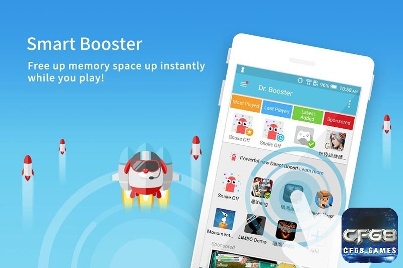 Dr. Booster – tăng tốc nhanh chóng, tiết kiệm pin và hỗ trợ quét bảo mật ứng dụng hiệu quả