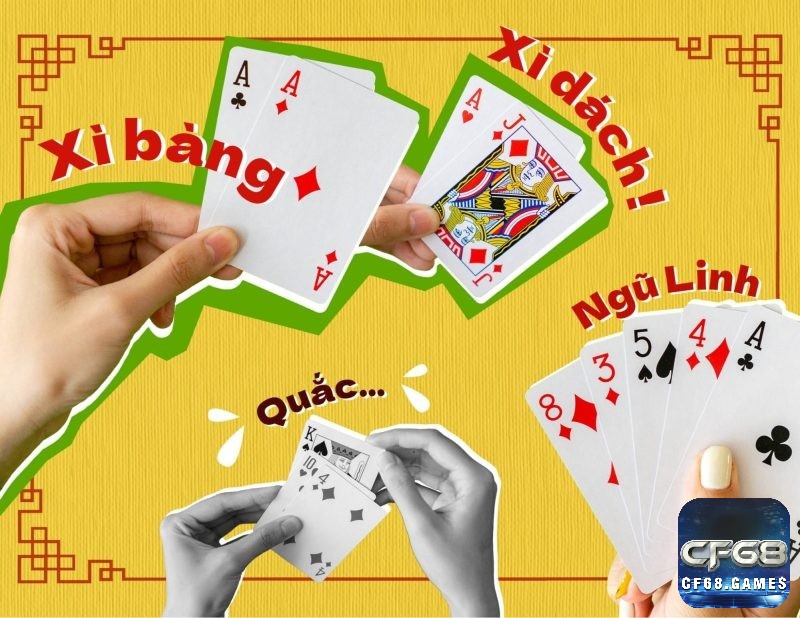 Bài xì lát ngũ linh gồm 5 lá với tổng điểm dưới 21, bộ bài hiếm và tạo lợi thế vượt trội trong ván